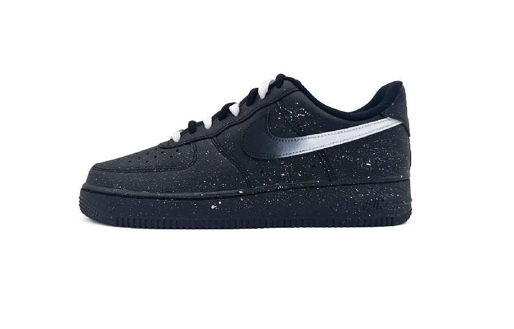 Nike Air Force 1 Anti-Slip Wear-Resistant Low-Top Skateboard Shoes Unisex Black White