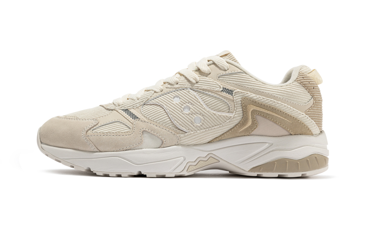 Saucony GSD 90S Anti Slip Wear Resistant Low Top Casual Shoes Unisex Beige Brown
