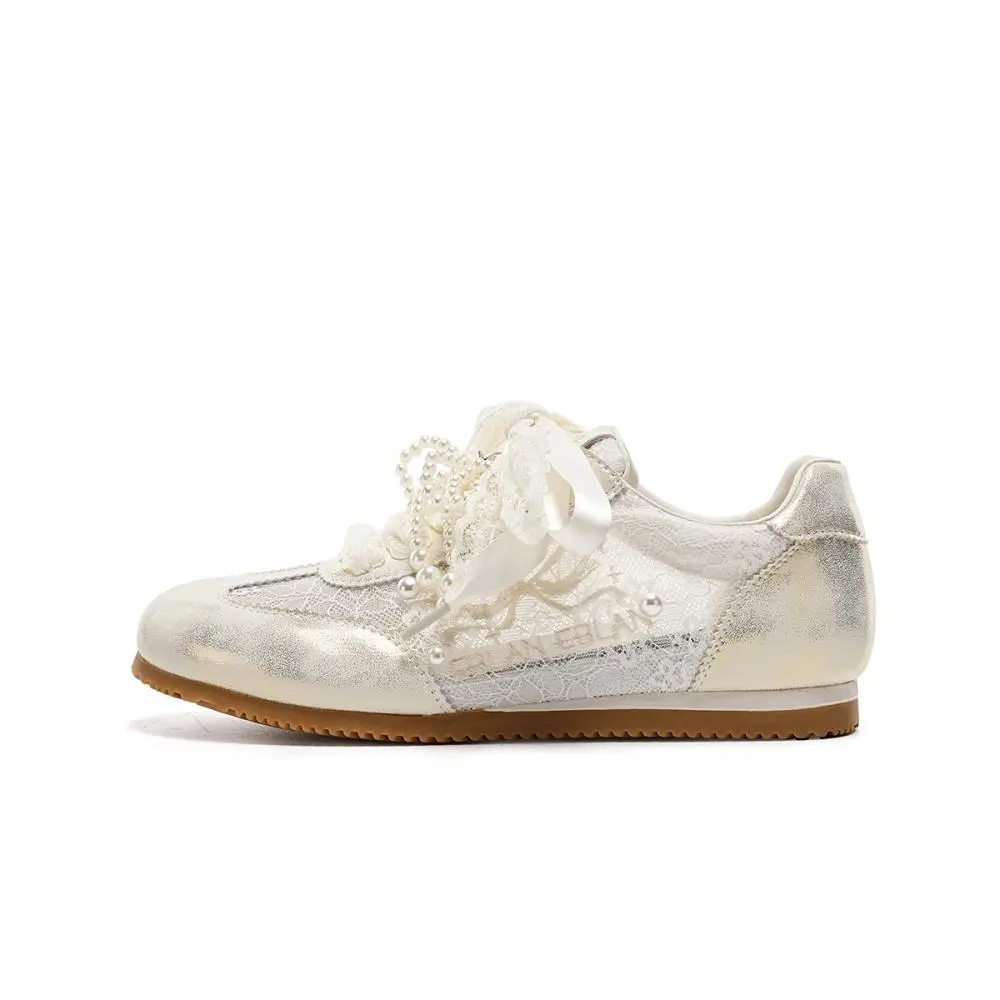 EBLAN German Army Trainers Women's Low top Gold