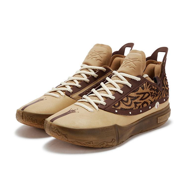 361° Joker 1 GT Shock Absorbers Slip Resistant Abrasion Resistant Low top Basketball Shoes Men's Coffee Brown купить в интернет-магазине Yoocart с быстрой доставкой по России.