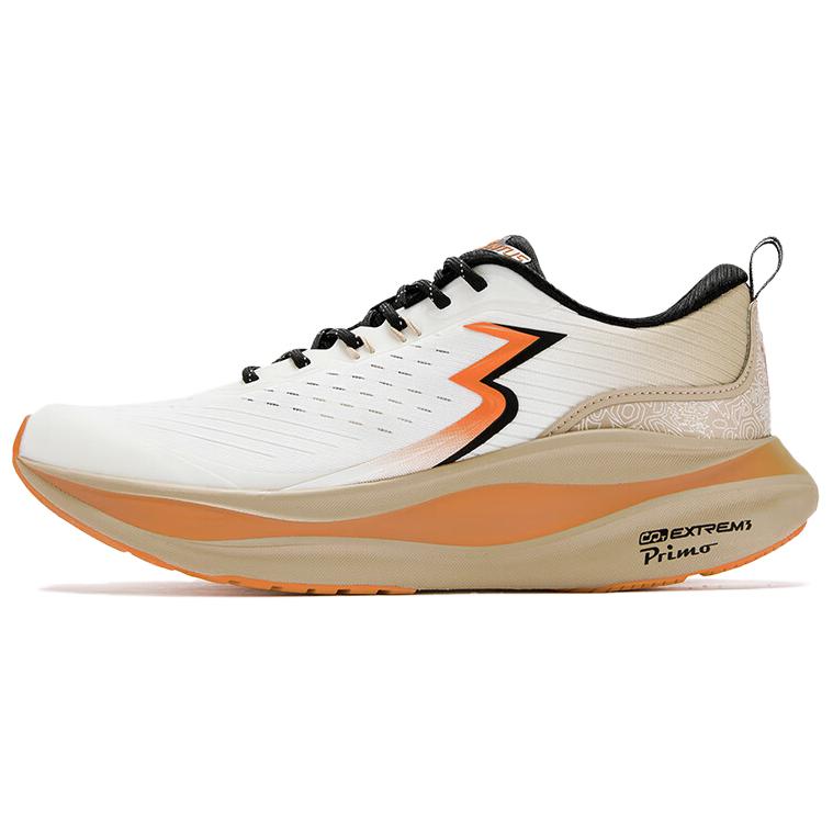 361° Cushioning Abrasion Resistant Breathable Slip Resistant Low top Running Shoes Men's White Orange