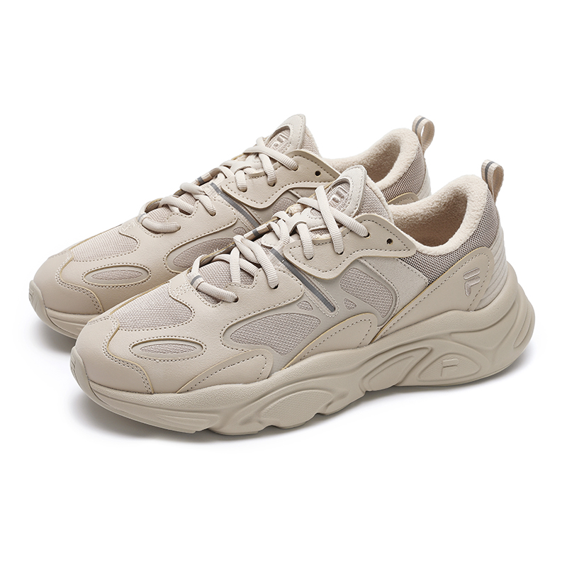 FILA Mars 2 Cushioning Anti-Slip And Wear-Resistant Low-Top Running Shoes Men's Silk Satin Brown