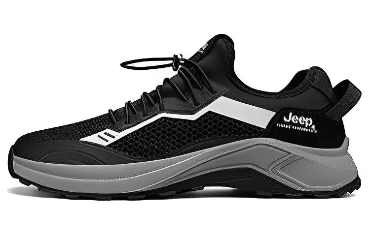 Jeep Low Top Running Shoes Men's Black