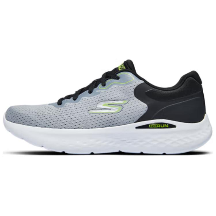 Skechers Go Run Lite Low-Top Running Shoes Men's Black Gray