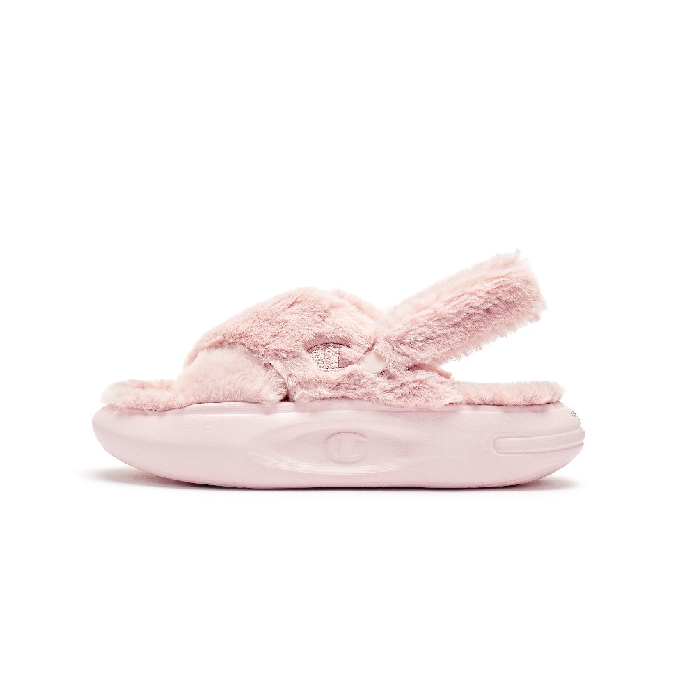 Champion Fluffy Collection Slide Slippers Women's Pink