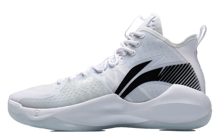 LINING Combat Hi Basketball Shoes Men's Mid top White/Black