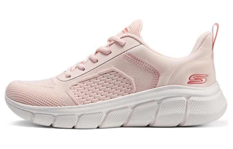 Skechers Cushioning Abrasion Resistant Breathable Low Top Casual Running Shoes Women's Light Pink