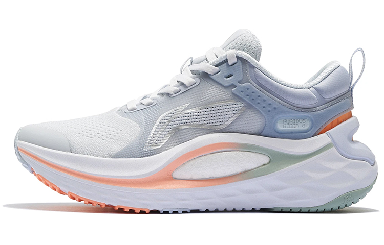 LINING Furious Rider 6.0 Running Shoes Women's Low top Light Frost Blue/Sky Feather Blue/Gray/Orange