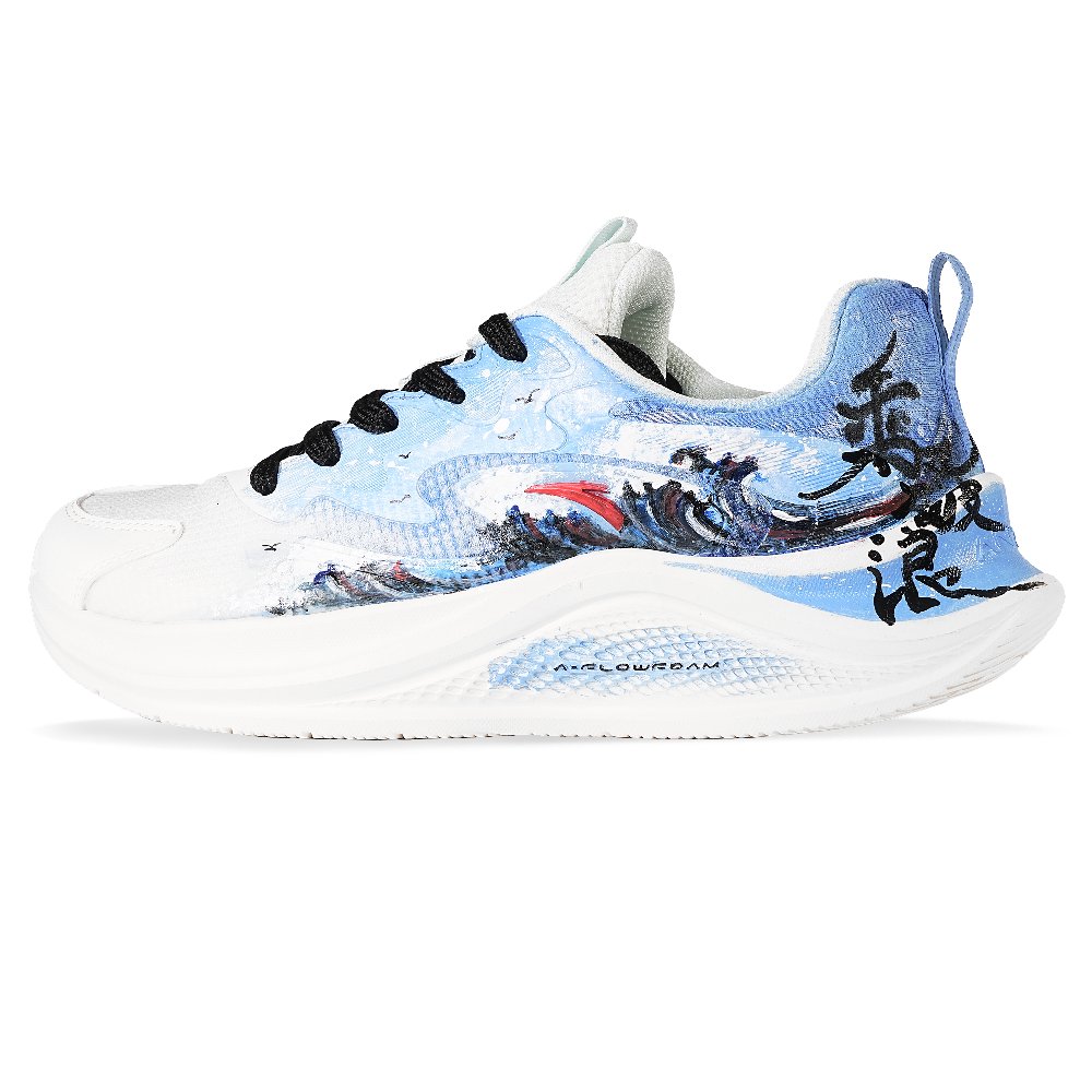 Anta Cushioning, Slip Resistant, And Abrasion Resistant Low Top Casual Running Shoes Women's Sky Blue