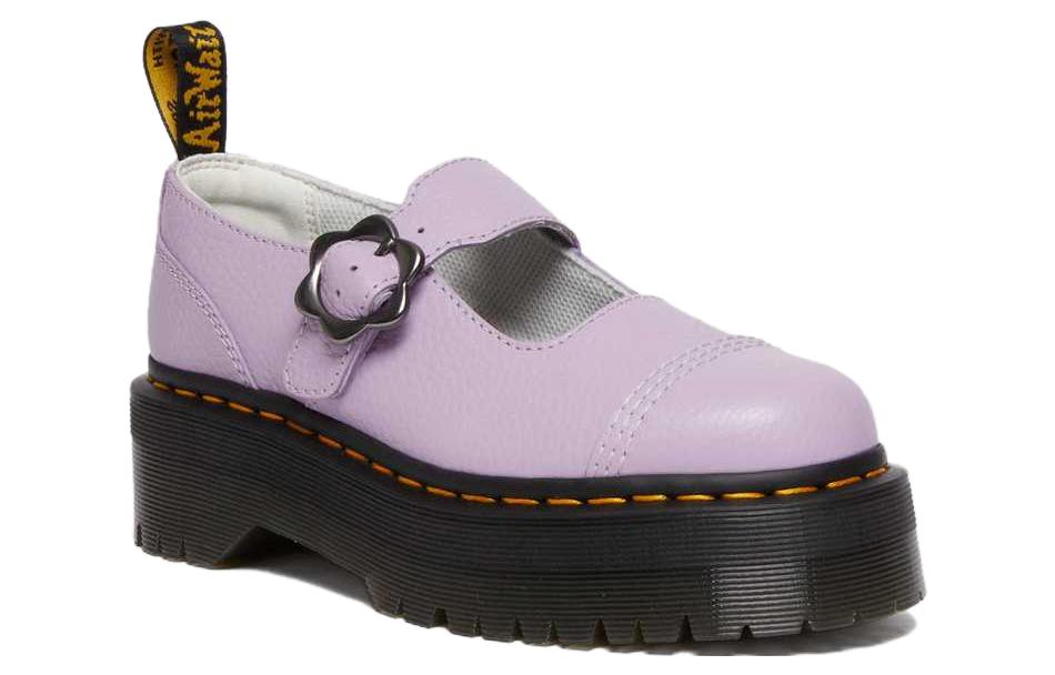 Dr. Martens Addina Flower Buckle Leather Platform Shoes 'Lilac' Women's купить в интернет-магазине Yoocart с быстрой доставкой по России.