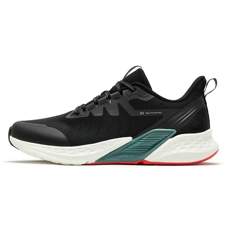 361° Volcano Rainproof Series Running Shoes Men's Low top Obsidian Black/Star Cloud Cyan