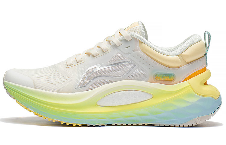 LiNing Furious Rider 6.0 Support Low-Top Running Shoes Women's White Yellow