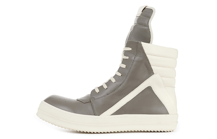 RICK OWENS/RO Geobasket Fogachine High Top Stylish Skateboarding Shoes Men's Brown