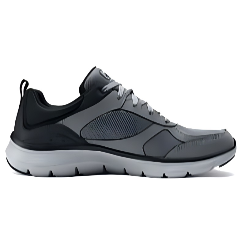 Skechers Low Top Running Shoes Men's Black Gray
