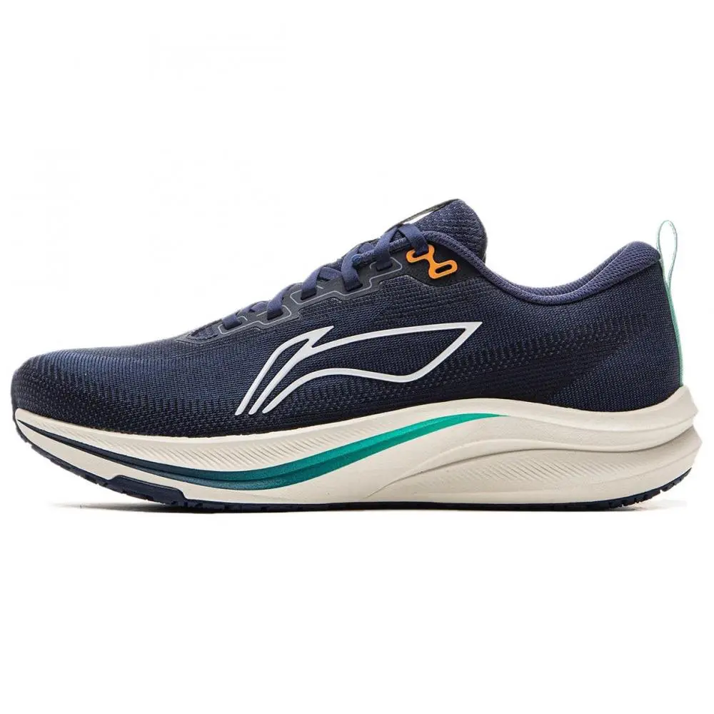 LiNing Red Hare 8 Shock Absorbers Slip Resistant Breathable Low Top Training Racing Running Shoes Men's Dark Ship Blue