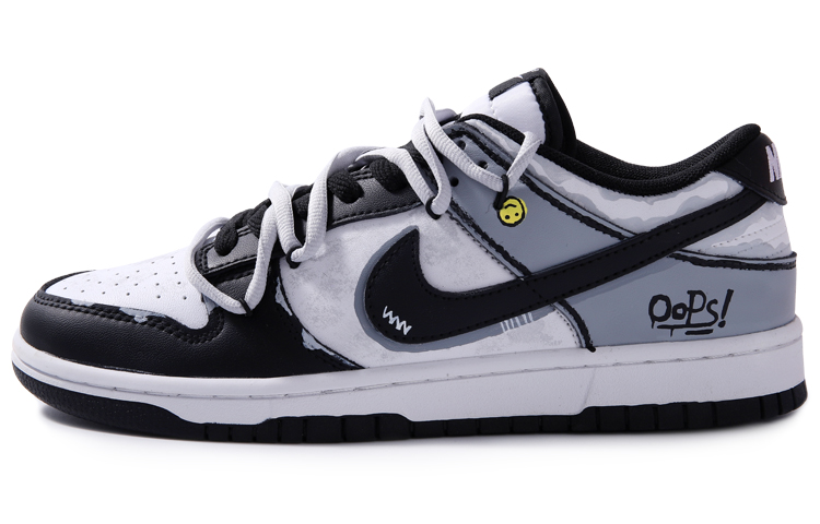 Nike Dunk Low 'Black' Slip-Resistant Cushioning Wear-Resistant Lightweight Low-Top Skateboard Shoes Men's Black Gray