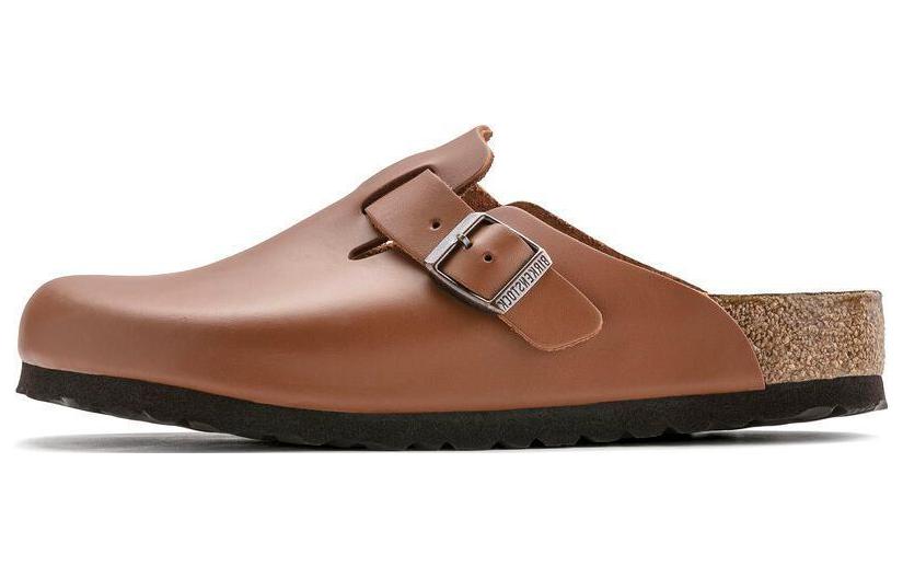 Birkenstock Closed Toe Slippers Unisex Ginger Brown