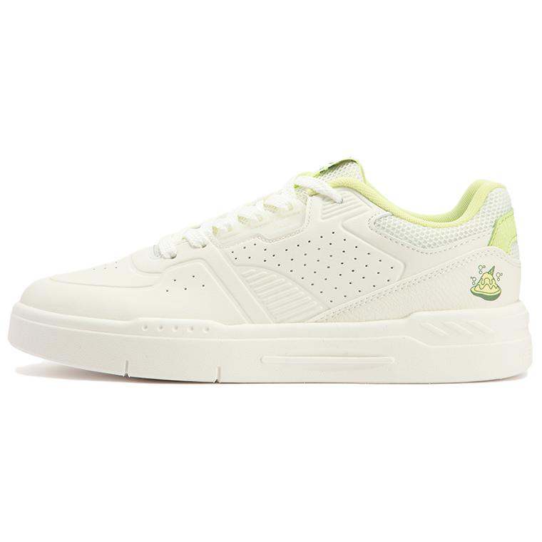 361° Slip-Resistant Low-Top Skateboard Shoes Women's White Green