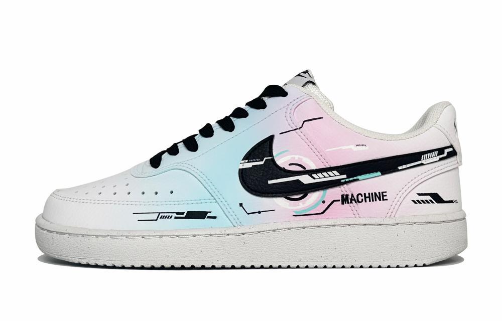 Nike Court Vision 1 Star Era Abrasion-Resistant Slip-Resistant Low-Top Skateboard Shoes Men's Blue Pink