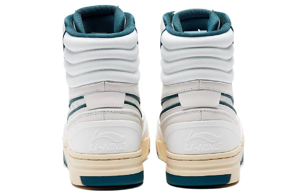 LiNing Breathable High-Top Skateboard Shoes Women's White