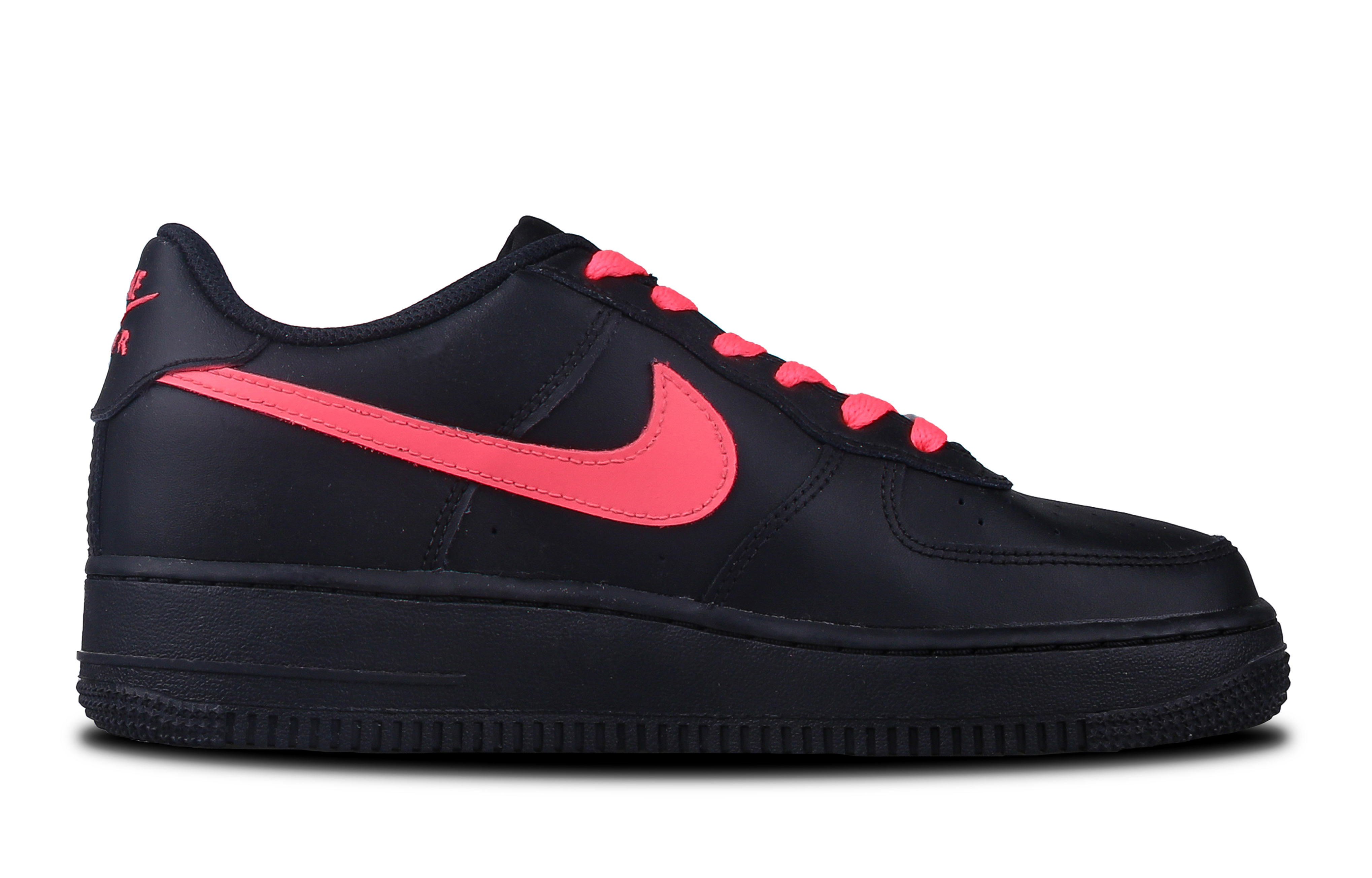 Nike Air Force 1 Low top Skateboard Shoes GS Black Pink