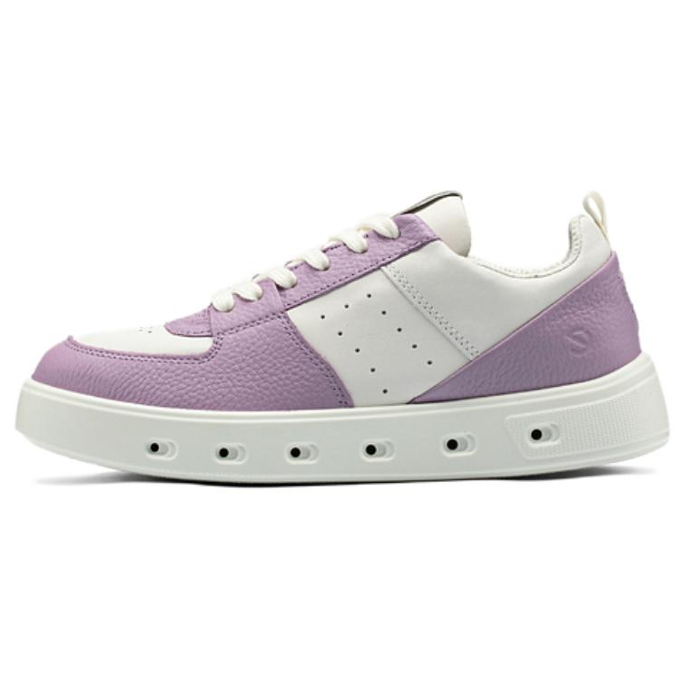 Ecco Low-Top Skateboard Shoes Women's Purple White