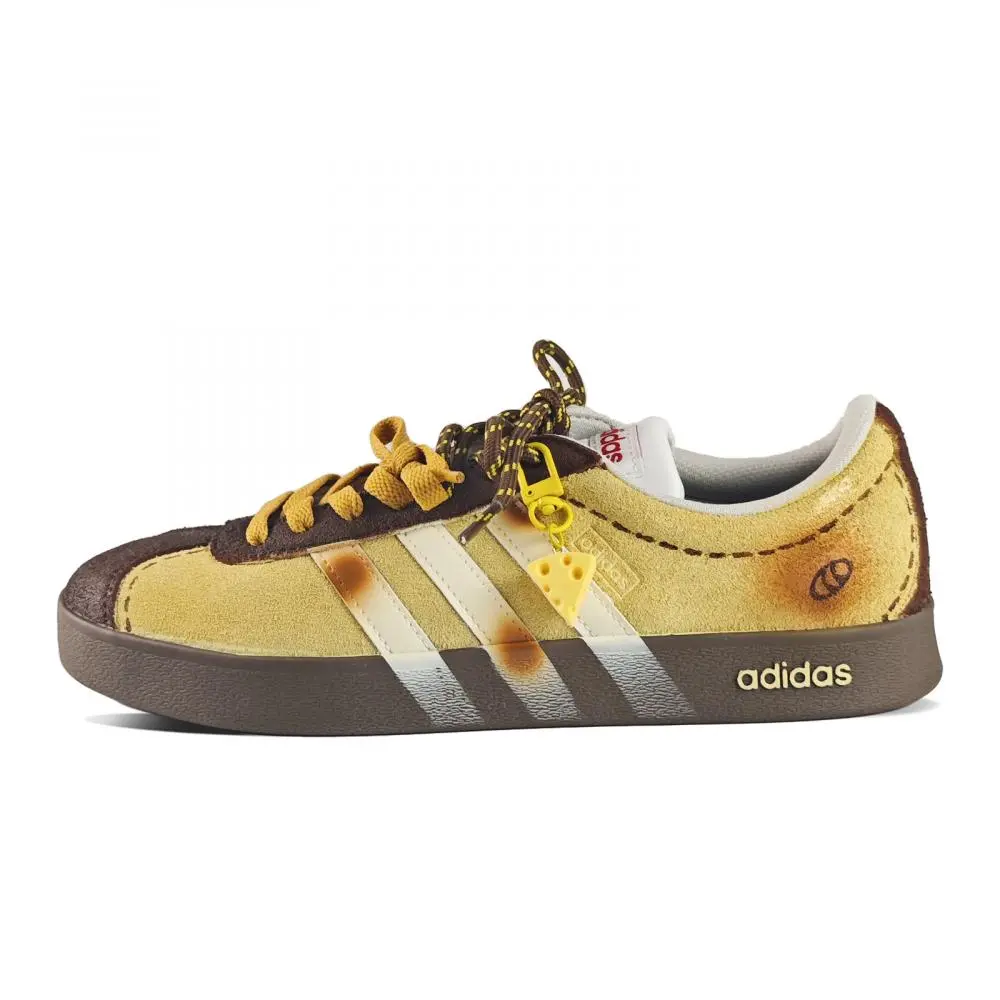 Adidas Neo VL Court 2.0 Cushioning, Wear Resistant Low Top Skateboard Shoes Unisex Yellow