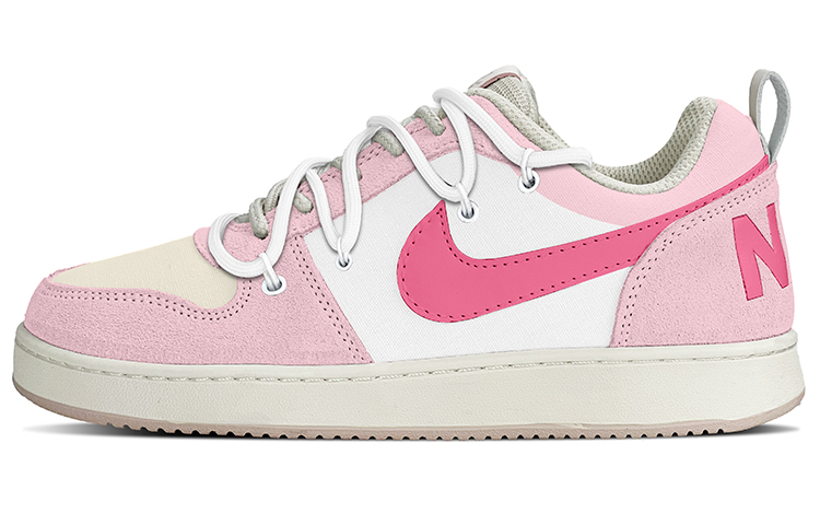 Nike Court Borough PRM Low-Top Skateboard Shoes Women's Pink White