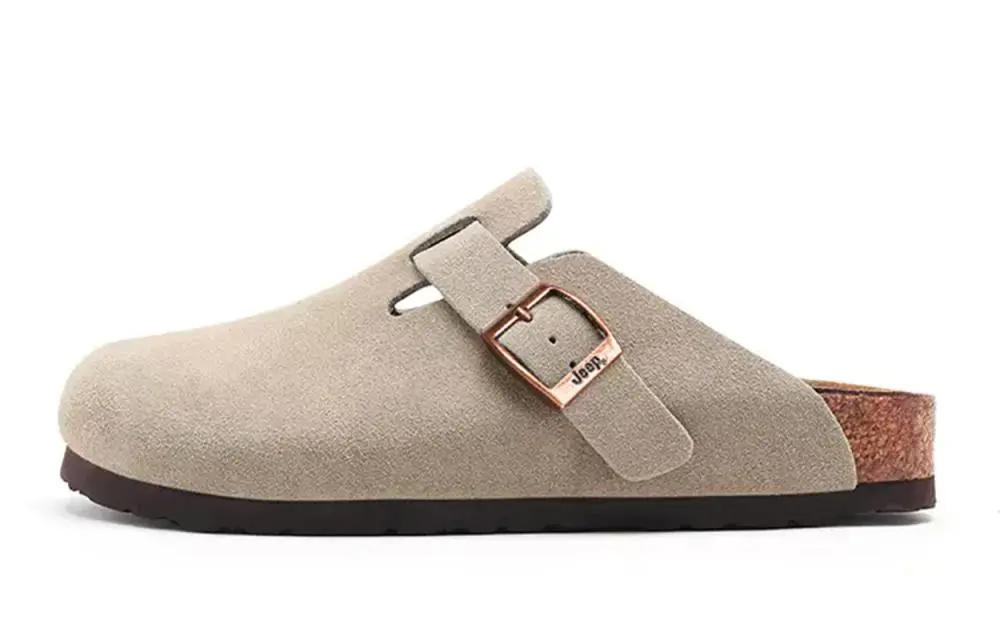 Jeep Birkenstock Cork Sole Closed Toe Slippers Unisex