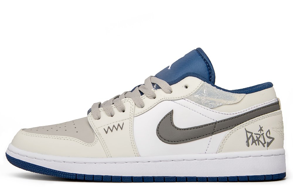 JORDAN Air JORDAN 1 Vintage Basketball Shoes Men Low-Top Beige Brown
