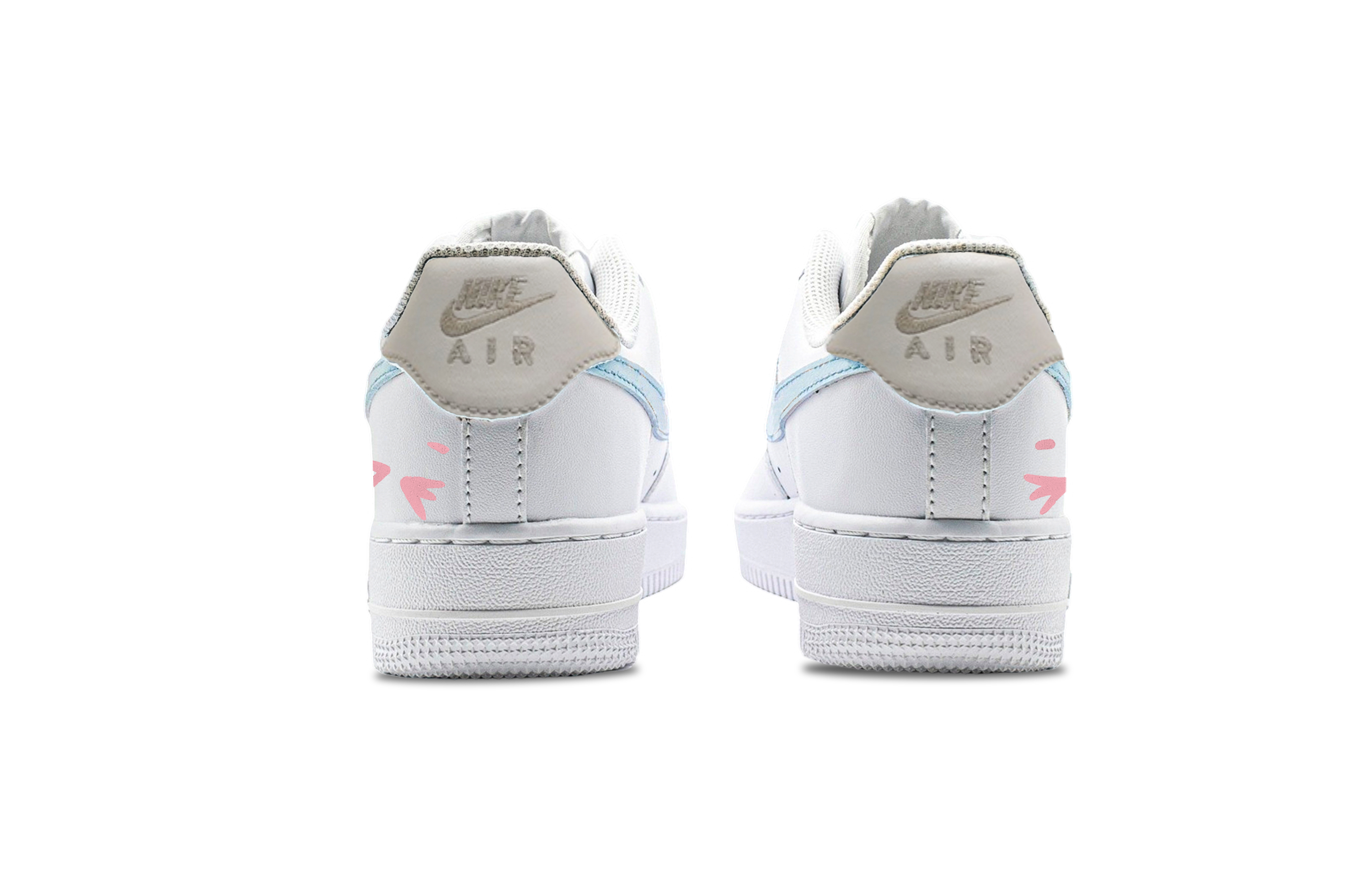Nike Air Force 1 Sea Salt Blue Abrasion Resistant Low top Skateboard Shoes Unisex White Blue купить в интернет-магазине Yoocart с быстрой доставкой по России.