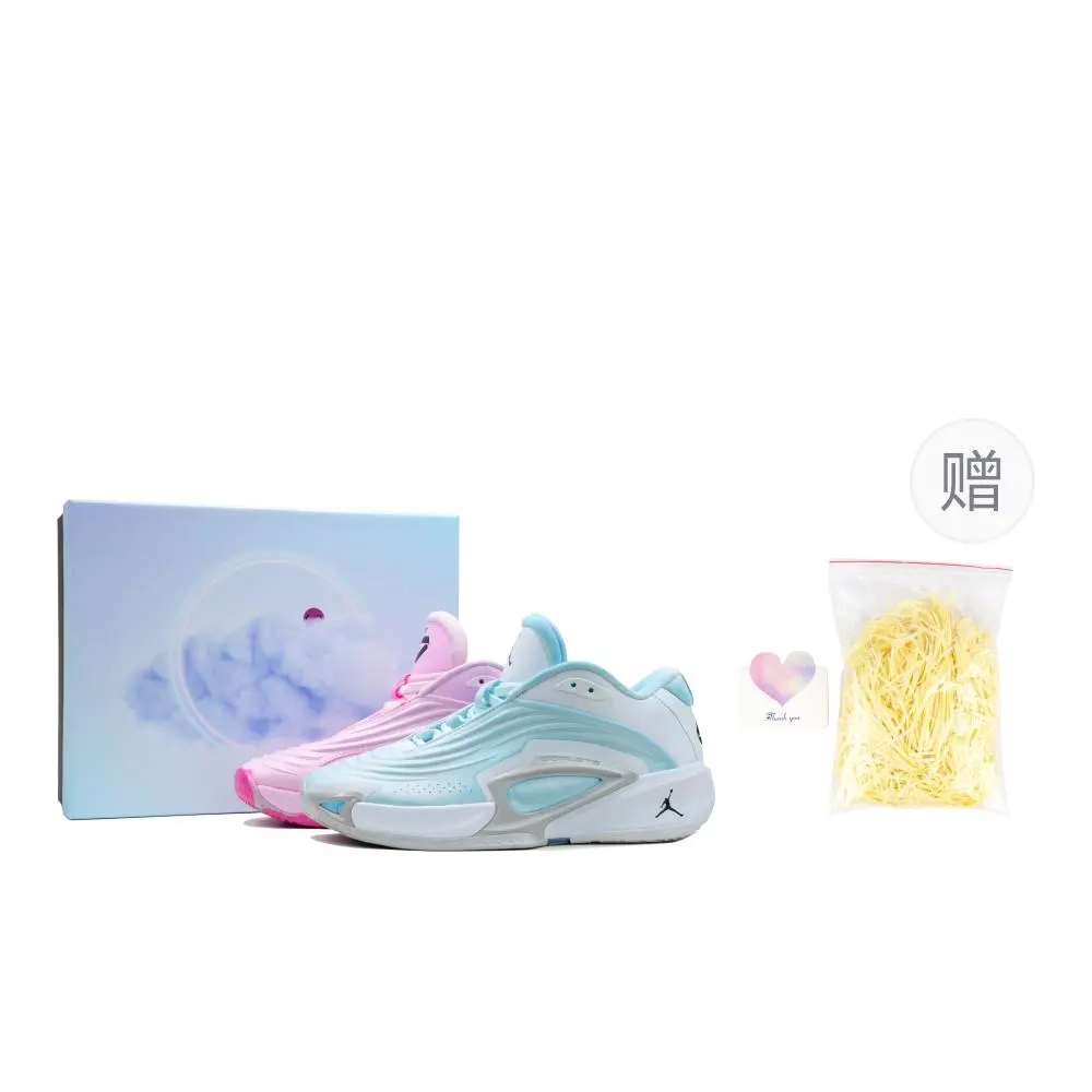 Jordan Luka 3 PF TEAM BANK Abrasion Resistant Low Top Basketball Shoes Men's Blue Pink