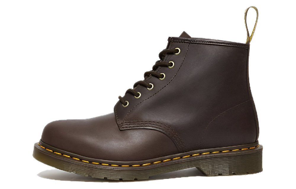 Dr.Martens 101 Crazy Horse Leather Ankle Boots 'Dark Brown'