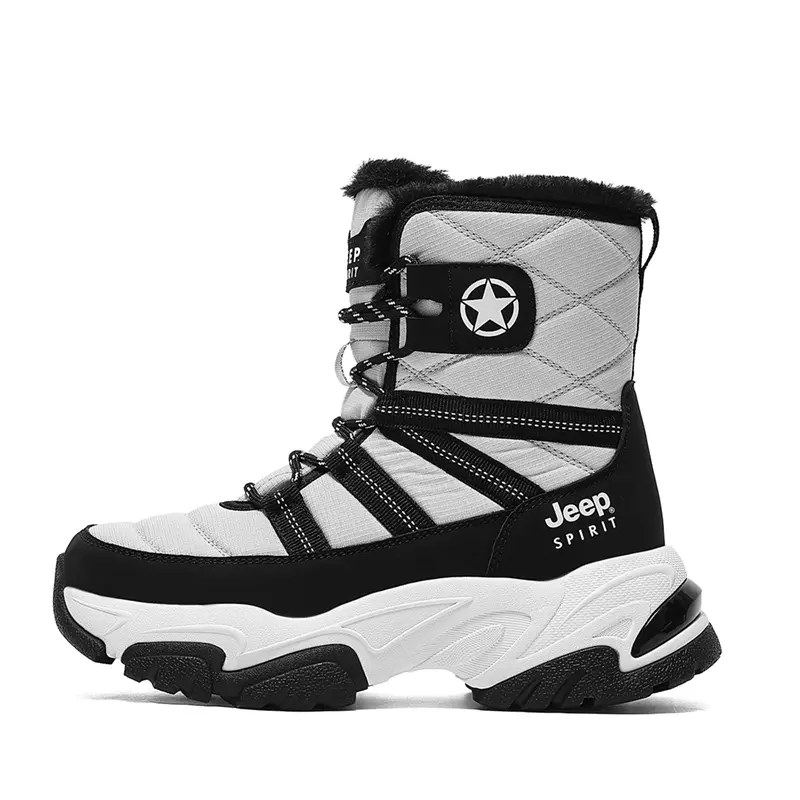 JEEP SPIRIT Thermal Waterproof Slip Resistant Short Mid Calf Snow Boots Women's