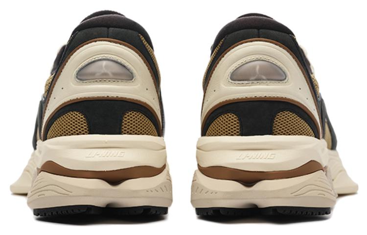 LI NING 1990 Slip Resistant, Abrasion Resistant, Lightweight Low Top Sports Casual Shoes Men's Black Brown
