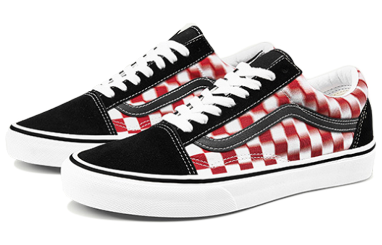 Vans Old Skool Checkerboard Red/White