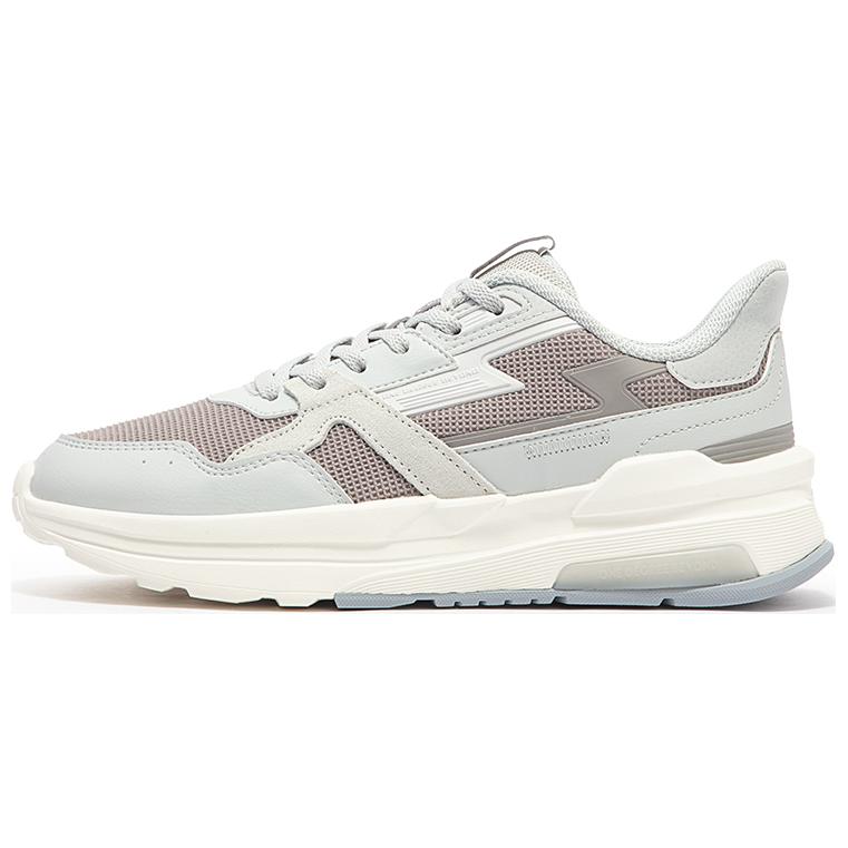 361° Abrasion Resistant Low Top Casual Shoes Women's Gray Brown