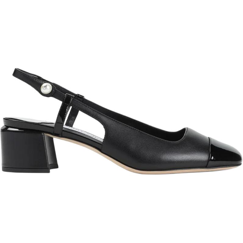 Jimmy Choo Elisa Chunky Heel High Heels 4.5cm Women's Black