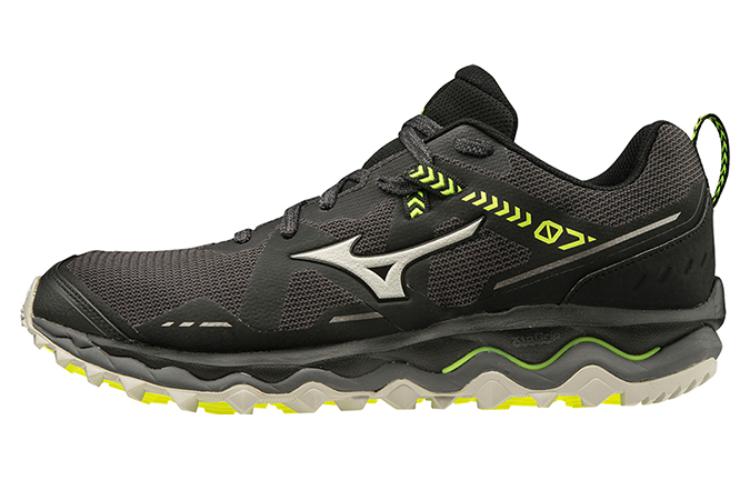 Mizuno Wave Mujin 7 Anti-Slip And Wear-Resistant Breathable Low-Top Running Shoes Men's Black Yellow