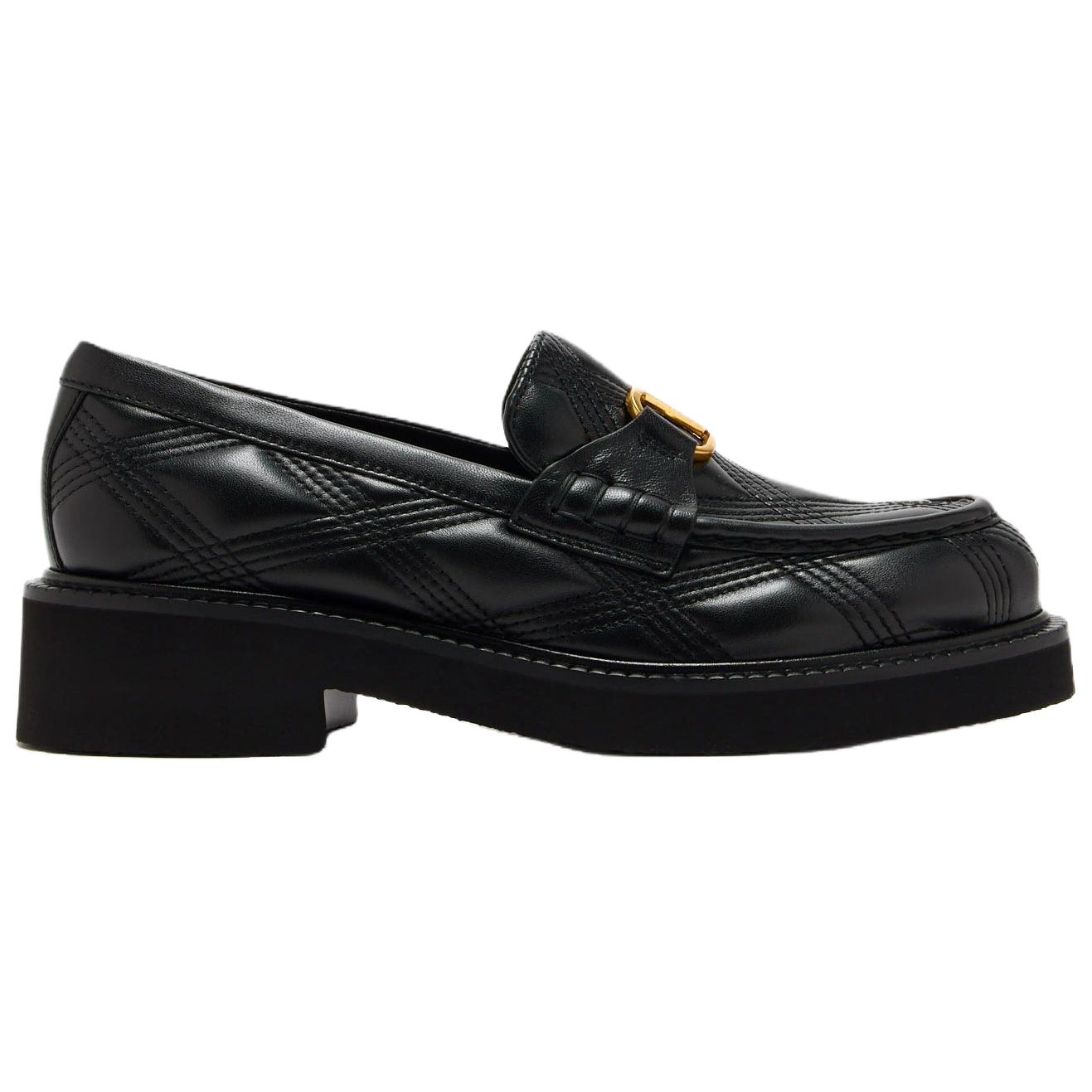 Valentino GARAVANI Quiltie 67 Loafers Women's Black