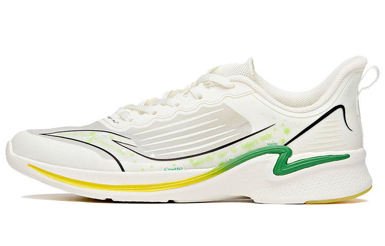 Anta Abrasion Resistant Slip Resistant Low Top Running Shoes Women's Green