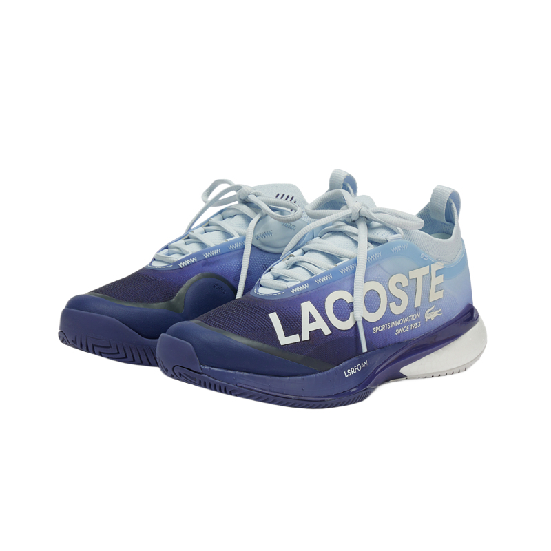 LACOSTE Slip Resistant Low Top Tennis Shoes Women's Light Blue купить в интернет-магазине Yoocart с быстрой доставкой по России.