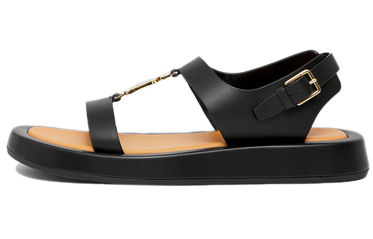 Burberry Monogram Character Strap Sandal Women's Black