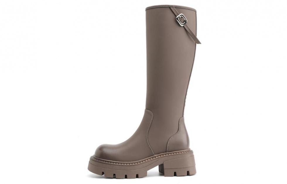 EBLAN Knee-high Boots Women's Gray