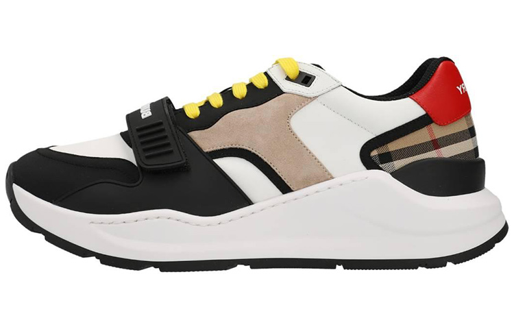 Burberry Vintage Low-Top Casual Shoes Men's Black White