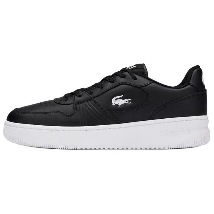 LACOSTE Slip-Resistant Low-Top Skateboard Shoes Men's Black