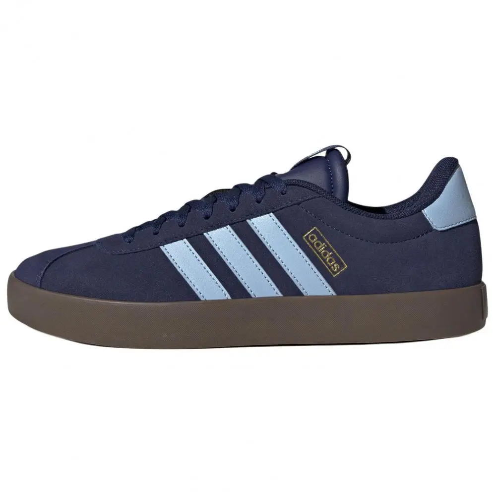 Adidas VL COURT 3.0 Slip Resistant Abrasion Resistant Low top Skateboard Shoes Men's Blue