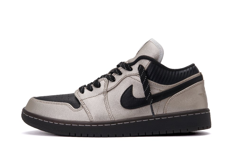 Jordan Air Jordan 1 'Champagne' Low Top Vintage Basketball Shoes Unisex Champagne Gold