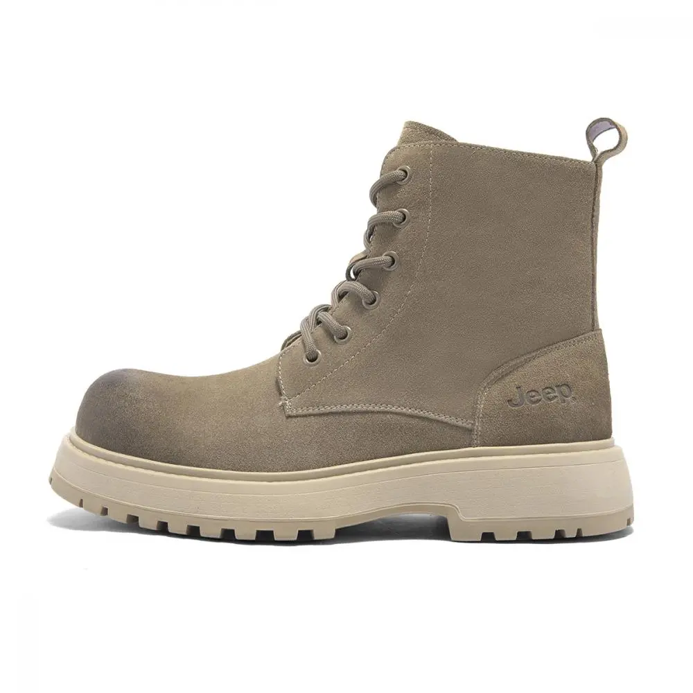 Jeep Knee-High Martin Boot Men's Coffee