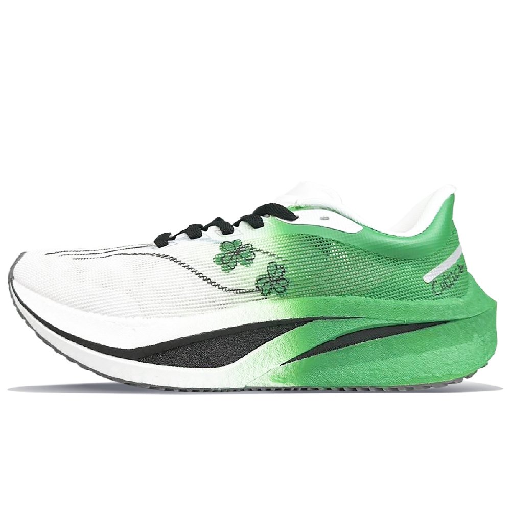 LiNing Feidian 4 Challenger Anti-Slip And Wear-Resistant Breathable Low-Top Running Shoes Men's White Green